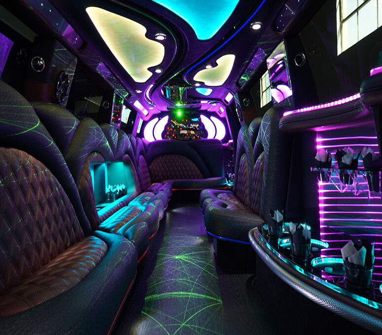 Galveston limousine interior